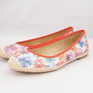 Michelle D Floral Espadrille Flats, Size 6.5